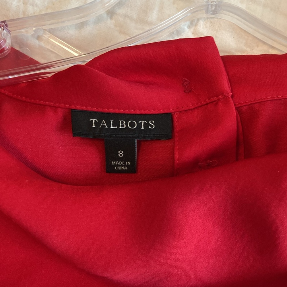 Talbots red blouse - Picture 3 of 3